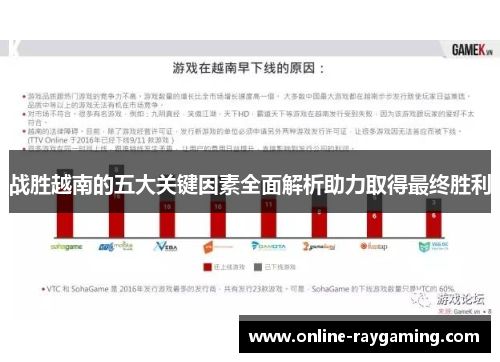 战胜越南的五大关键因素全面解析助力取得最终胜利